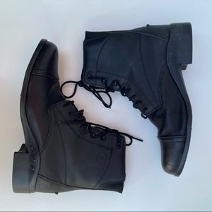 Ariat Scout Paddock Heritage Boot 10016413 Lace Up Heeled Boot Black Women's 8.5